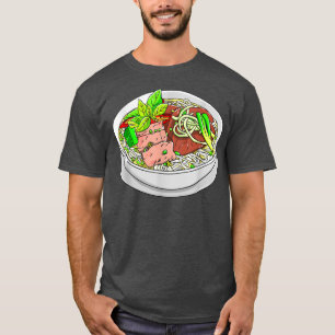 Funny Vietnamese Food Pun PHO Ramen Kaiwaii Noodle T-shirt