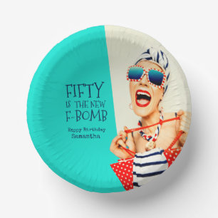 Funny Vijftigs is de New F-Bomb Birthday Party Papieren Kommen