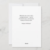 Funny Vintage Chat carte de Noël (Dos)