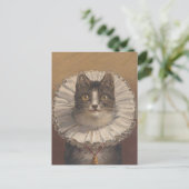 Funny Vintage Edwardian Carte postale de chat (Debout devant)