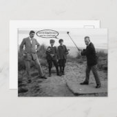 Funny Vintage Golf Carte postale (Devant / Derrière)
