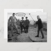 Funny Vintage Golf Carte postale (Devant / Derrière)