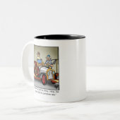 Funny Vintage Voiture Humour café Mug cadeau (Devant gauche)
