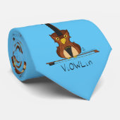 Funny Violin Cute Owl Musician Kinder Music Stropdas (Opgerold)