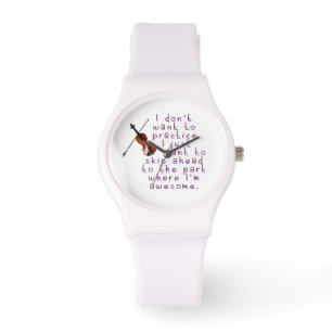 Funny Violin Geweldige Music Practice Humor Horloge