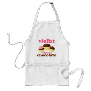 Funny Violist Music Apron Standaard Schort