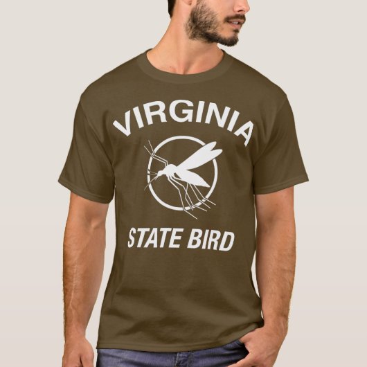 Funny Virginia State Bird Mosquito T-shirt (Voorkant)