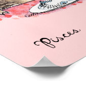 Funny Visces poster Zodiac Kat Sterren teken poste (Hoek)