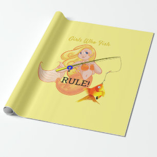Funny Vissen Mermaid Girl Thunder_Cove Cadeaupapier