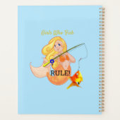Funny Vissen Mermaid Girl Thunder_Cove Planner (Achterkant)