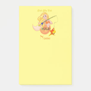 Funny Vissen Mermaid Girl Thunder_Cove   Post-it® Notes