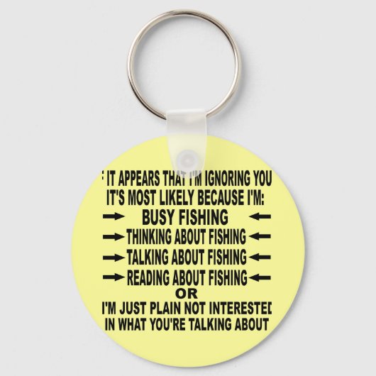 FUNNY VISSEN OBSESSIE SLEUTELHANGER (Voorkant)