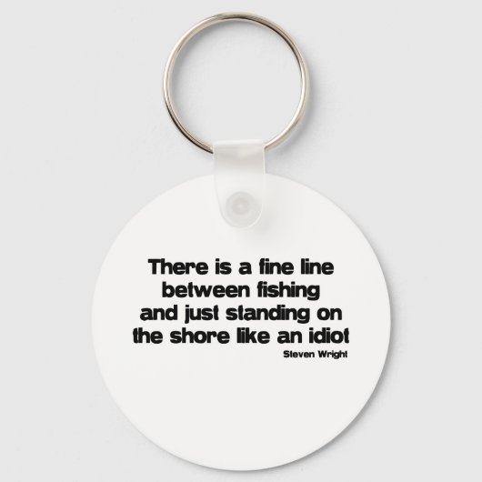 Funny Vissen quote Sleutelhanger (Voorkant)