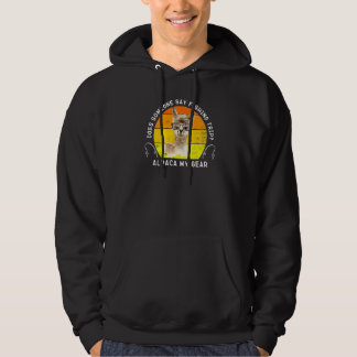 Funny Vist Alpaca My Gear Fisherman Pun Angler Hoodie