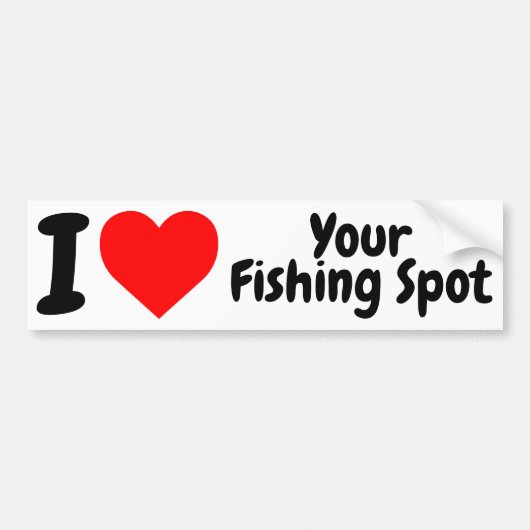 Funny Vist Bumpersticker Decal voor vissers (Voorkant)