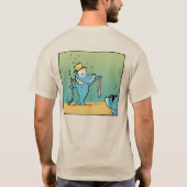 Funny Vist Cartoon Shirt (Achterkant)