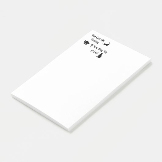 Funny Vist Cat Post-it-Notes Post-it® Notes (Schuin)