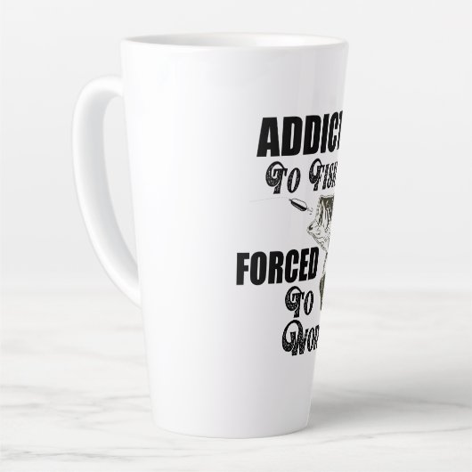 Funny Vist Citaten werken Largemouth Bass Latte Mok (Linkerhoek)