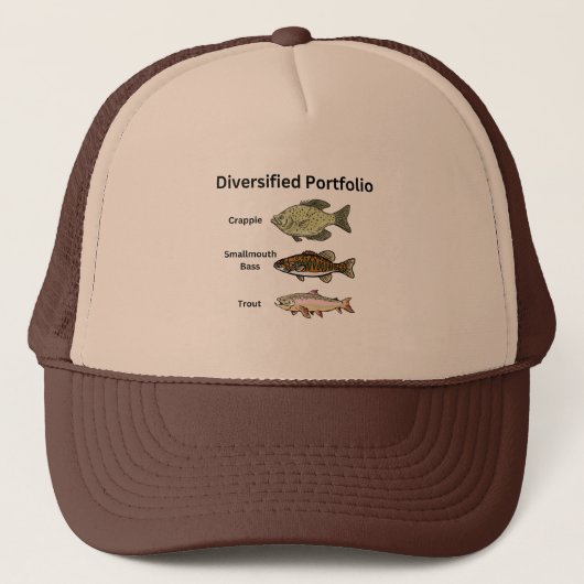 FUNNY VIST DIVERSIFIED PORTFOLIO BASISTROUT T- TRUCKER PET (Voorkant)
