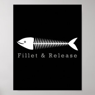 Funny Vist Fisherman Humor T-shirt Filet and Free Poster