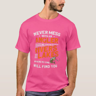 Funny Vist Fisherman Outfit Angler T-shirt