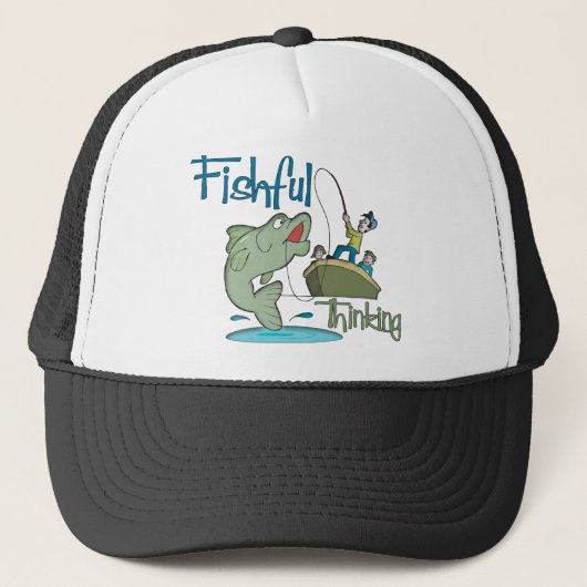 Funny Vist - Fishful Thinking Trucker Pet (Voorkant)