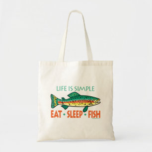 Funny Vist Gezegde Tote Bag