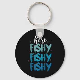 Funny Vist hier FishLove Summer Gift Sleutelhanger