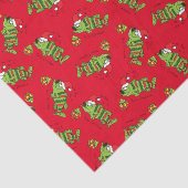 Funny Vist kerstmis Cartoon Tissuepapier (Detail)