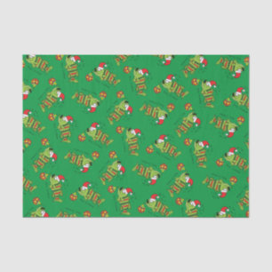 Funny Vist kerstmis Cartoon Tissuepapier