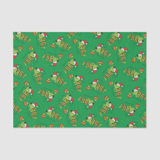 Funny Vist kerstmis Cartoon Tissuepapier (Voorkant)