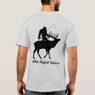 Funny Vist Shirt met Sasquatch Riding Elk