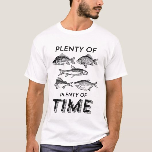 Funny Vist T-shirt Plenty Fish Plenty Time (Voorkant)