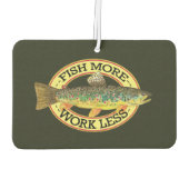 Funny Vist woorden voor een visser Luchtverfrisser (Achterkant)