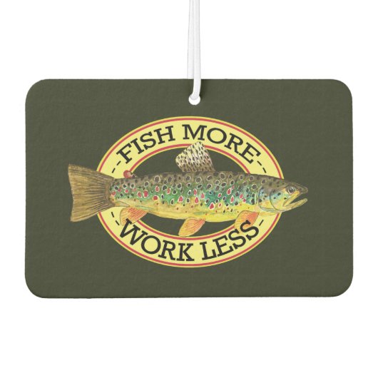 Funny Vist woorden voor een visser Luchtverfrisser (Voorkant)