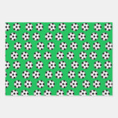 Funny Voetbal Pattern Inpakpapier Vel (Voorkant)