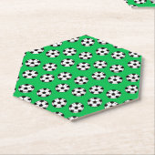 Funny Voetbal Pattern Kartonnen Onderzetters (Schuin)