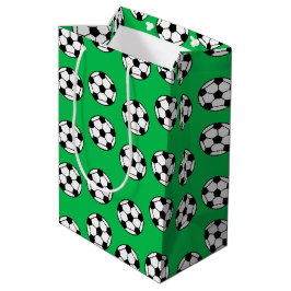 Funny Voetbal Pattern Medium Cadeauzakje