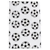 Funny Voetbal Pattern Medium Cadeauzakje (Voorkant)