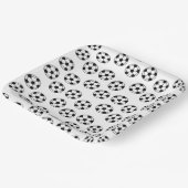 Funny Voetbal Pattern Papieren Bordje (Gebogen)