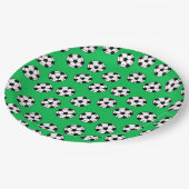 Funny Voetbal Pattern Papieren Bordje (Gekanteld)