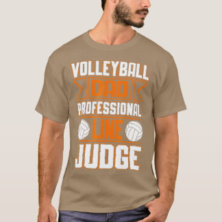 Funny Volleyball Dad Professional Line rechter 1 T-shirt