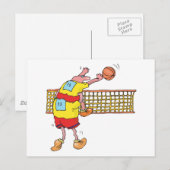 Funny Volleyball Gift Briefkaart (Voorkant / Achterkant)