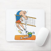 Funny Volleyball Gift Muismat (Met muis)