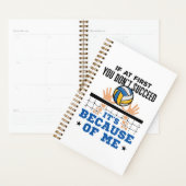 Funny Volleyball Middle Block als het niet lukt Planner (Display)