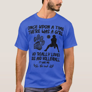 funny volleyball s for teen girls who loves dogs  t-shirt
