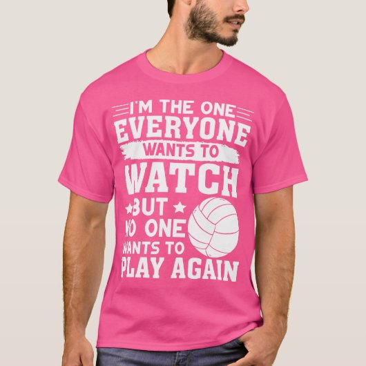 Funny Volleyball T-shirt (Voorkant)