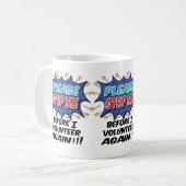 Funny Volunteer Koffiemok (Voorkant links)