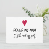 Funny vond mijn Man Bridesmaid-voorstel (Staand voorkant)