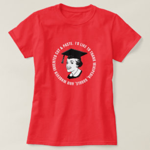 Funny Vrouw Afstuderen T-shirt